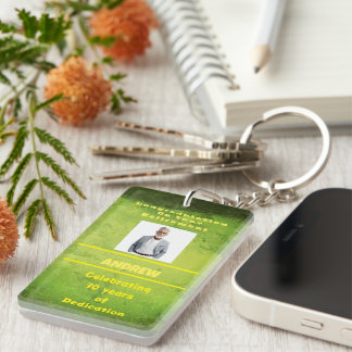 Porte - clé acrylique des années d'or