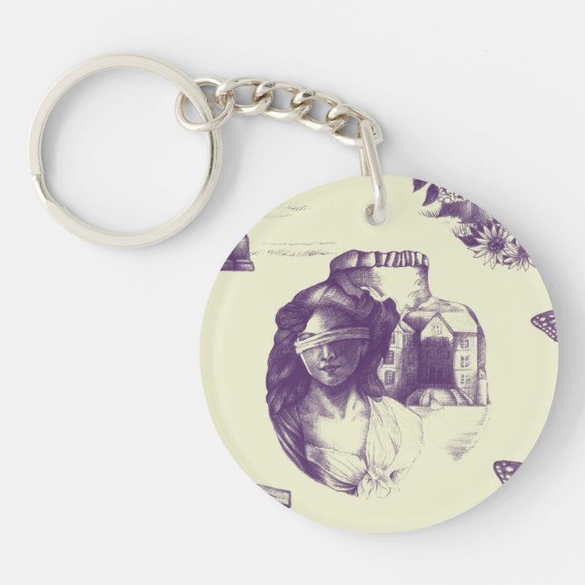 Porte - clé acrylique d'illusion optique (Devant)