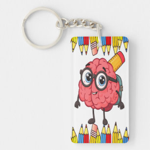 Porte - clé Acrylique Du Cerveau Intelligent - Mig