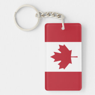 Porte - clé acrylique du drapeau du Canada