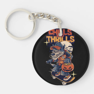 Porte - clé acrylique helloween jour cadeau spécia