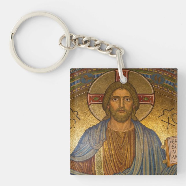 Porte - clé acrylique Jésus Christ IC XC (Devant)