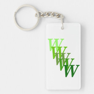 Porte - clé (acrylique) - Lettres et nom à pas