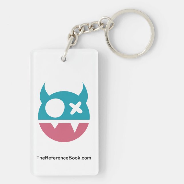 Porte - clé acrylique, Logo double face (Dos)