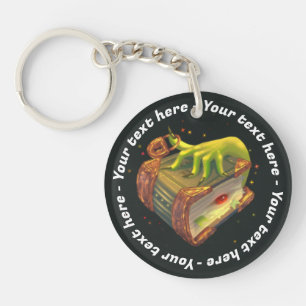 Porte - clé acrylique magique avec livre