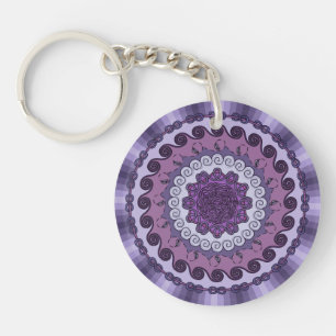 Porte - clé Acrylique Mandala