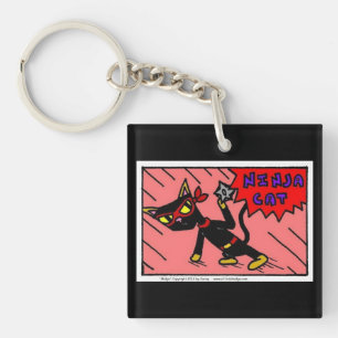 Porte - clé acrylique Mel NINJA CAT