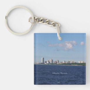 Porte - clé acrylique Milwaukee Skyline