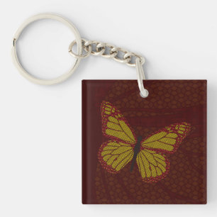 Porte - clé acrylique monarque chinois