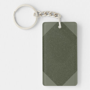 Porte - clé acrylique Moss Green Diamond - Personn
