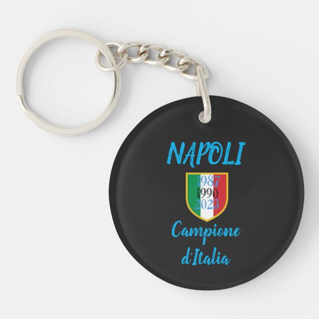 Porte - clé acrylique Napoli Scudetto (Devant)