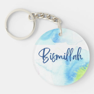Porte - clé acrylique par Rand - Bismillah Blue