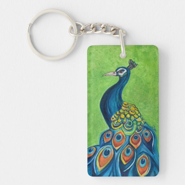 Porte - clé acrylique Peacock (Devant)