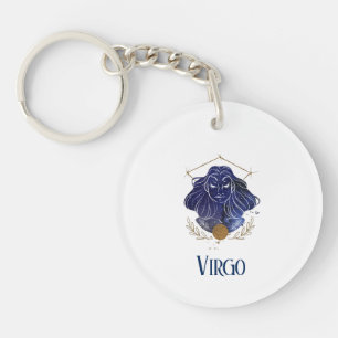 Porte - clé acrylique - Porte - clé virgo zodiac