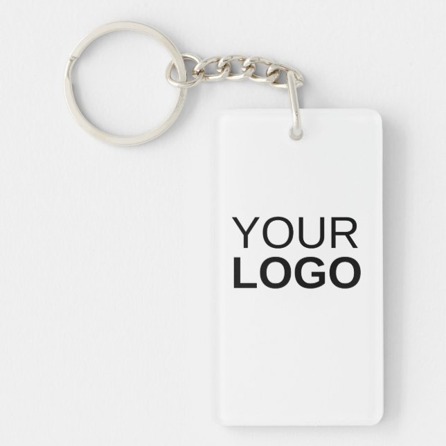 Porte - clé acrylique, rectangle (double face) (Devant)