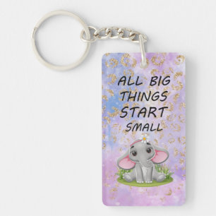 Porte - clé acrylique, Rectangle (double face)