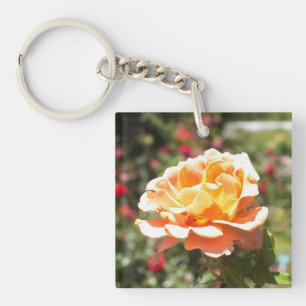 Porte - clé acrylique Rose Apricot