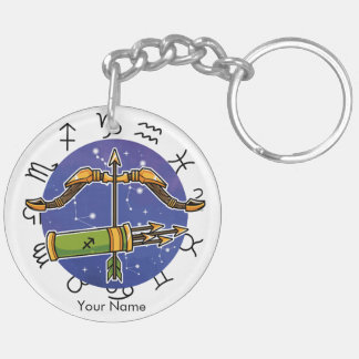 Porte - clé acrylique Sagittarius & Leo Zodiac