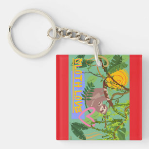 Porte - clé acrylique Sloth Loth, Faune