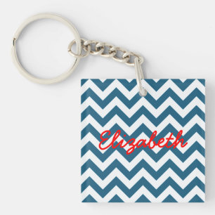 Porte - clé acrylique tendance Chevron