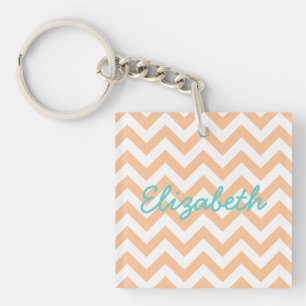 Porte - clé acrylique tendance Chevron