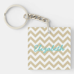 Porte - clé acrylique tendance Chevron