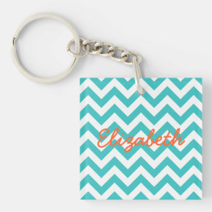 Porte - clé acrylique tendance Chevron
