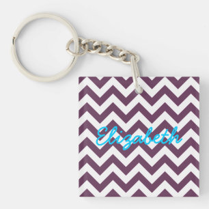 Porte - clé acrylique tendance Chevron