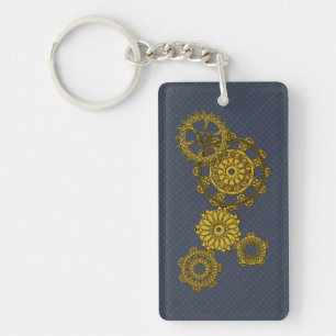 Porte - clé acrylique tissé