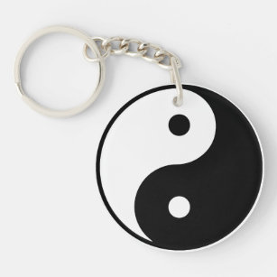 Porte - clé acrylique Yin Yang