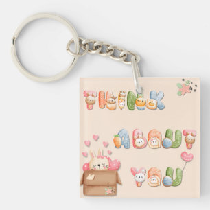 Porte-clé an acrylique   Pensez à vous