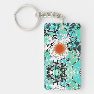 Porte - clé cadeau hommes femmes fleurs nature rêv