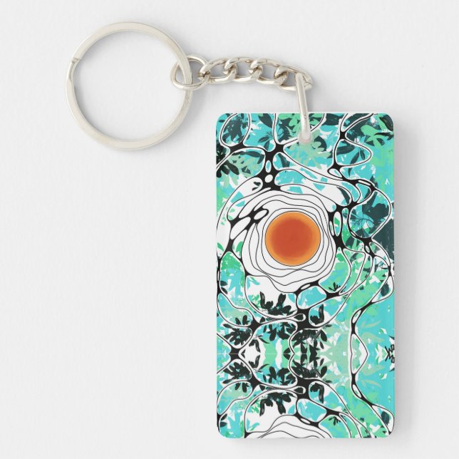 Porte - clé cadeau hommes femmes fleurs nature rêv (Devant)