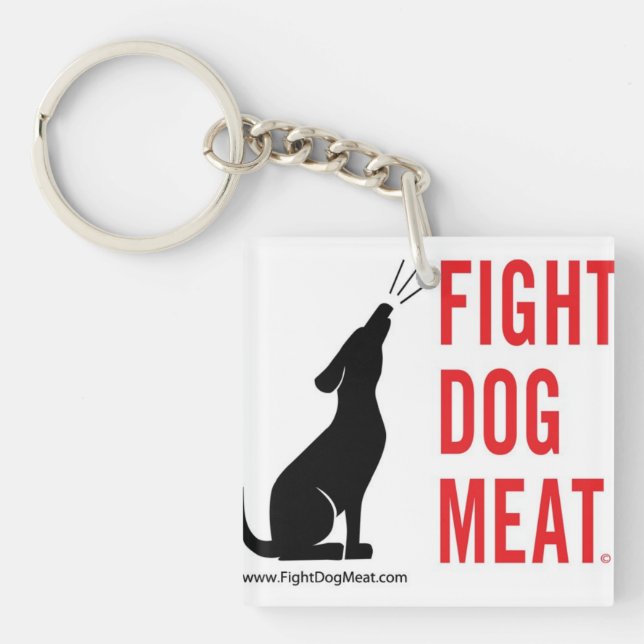 Porte - clé, carré (Devant)