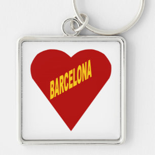 Porte-clé carré Premium BARCELONA
