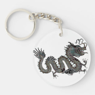 Porte - clé chanceux du dragon   de zodiaque