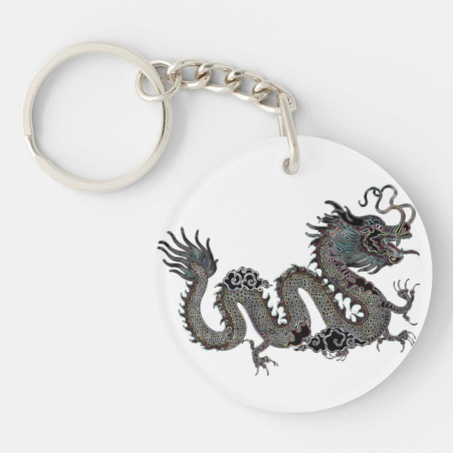 Porte - clé chanceux du dragon | de zodiaque (Devant)