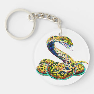 Porte - clé chanceux du serpent   de zodiaque