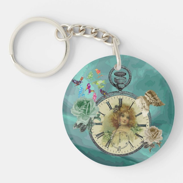 Porte - clé circulaire de surveillance de l'horlog (Devant)