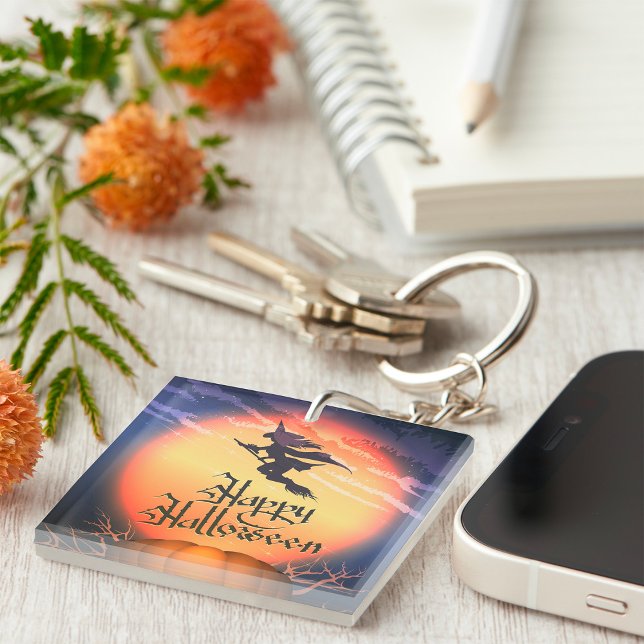 Porte - clé Citrouille de la sorcière volante d'Ha (Créateur téléchargé)