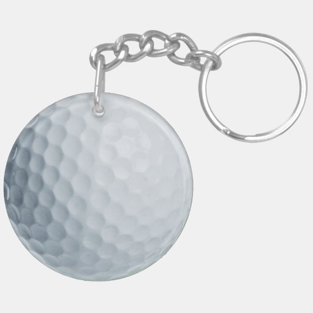 Porte - clé d'acrylique de boule de golf (Dos gauche)