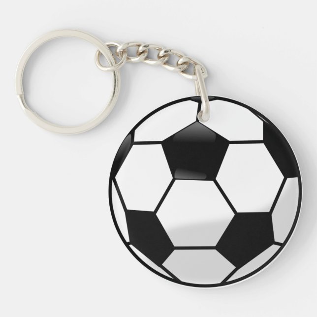 Porte - clé d'acrylique de Soccerball (Devant)