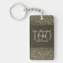 Porte - clé d'anniversaire glamour personnalisé 10