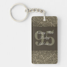 Porte - clé d'anniversaire glamour personnalisé 95