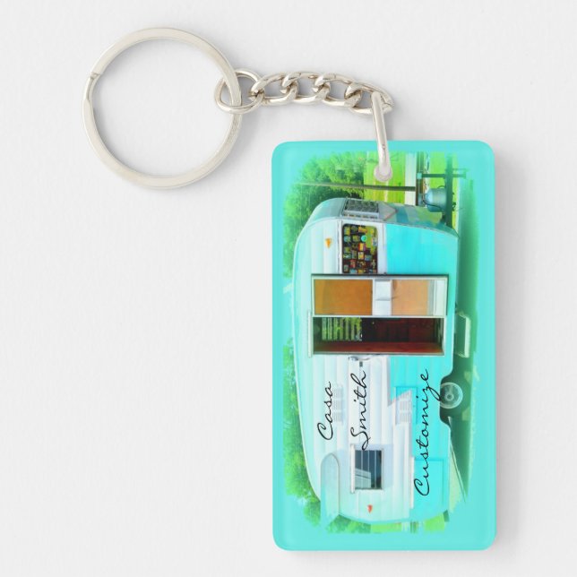 porte - clé de caravane Customisé (Devant)