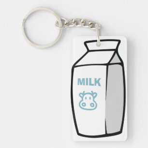 Porte - clé de carton de lait