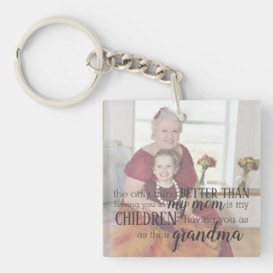 Porte - clé de citation photo de grand-mère person