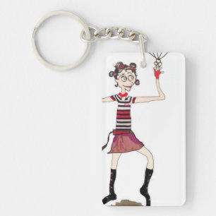 Porte - clé de fille de cirque