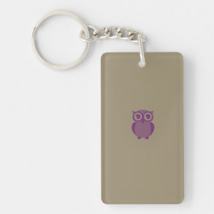 Porte - clé de hibou pourpre