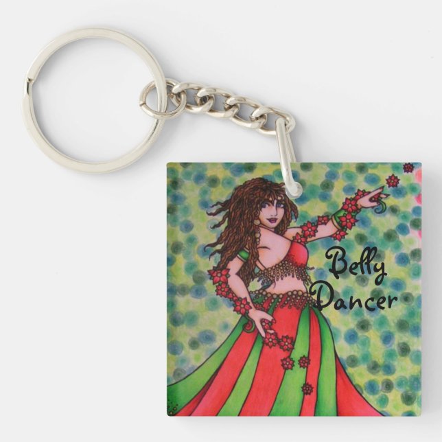 Porte - clé de la danseuse Ruby Belly (Devant)
